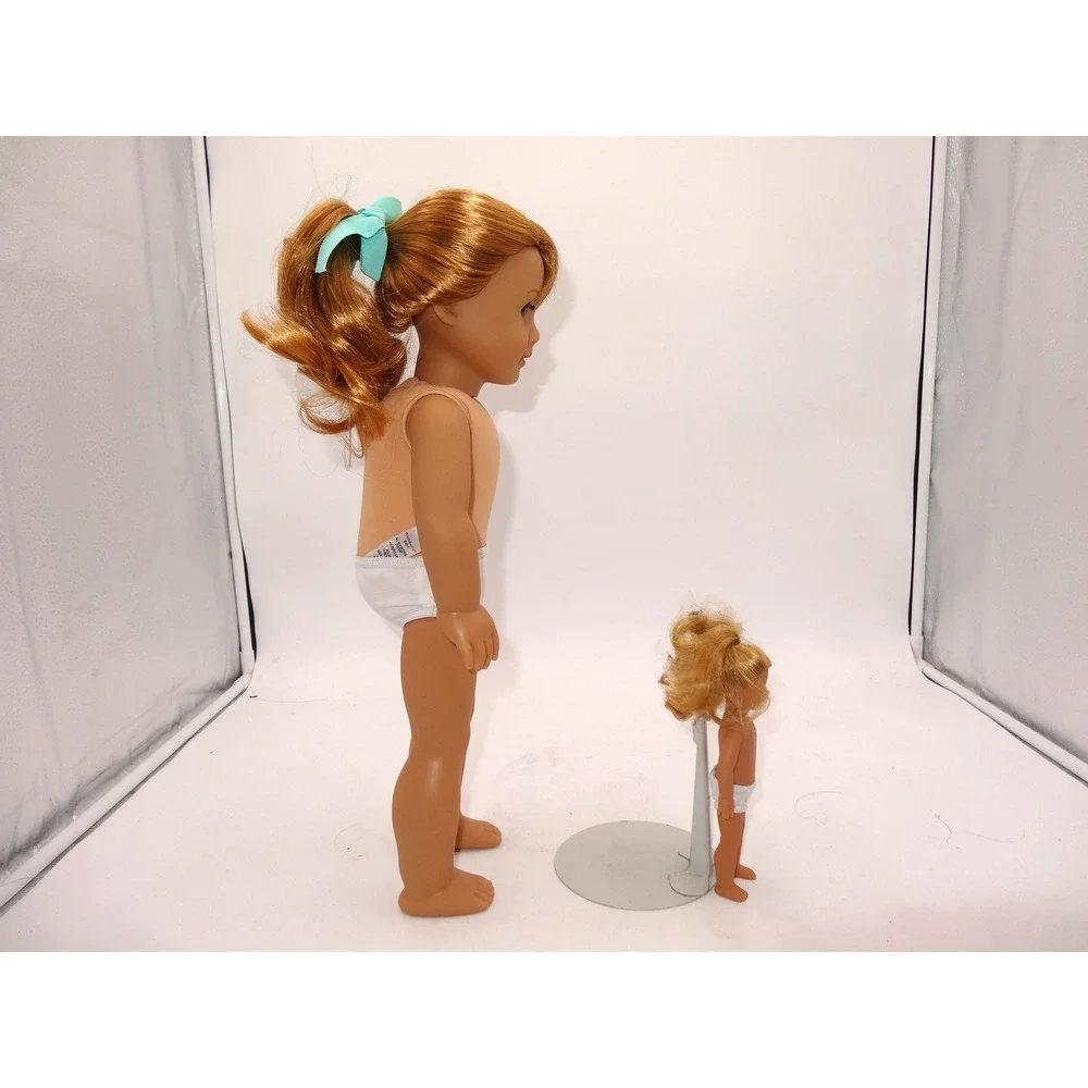American Girl Maryellen Doll and Mini Maryellen Doll Set Striped Dress 2015
